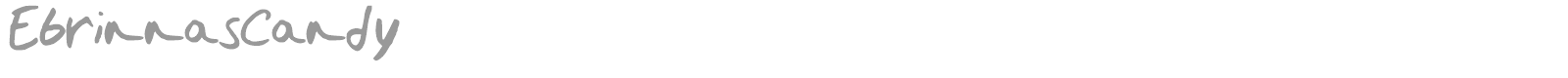 Ebrinna's Candy font preview